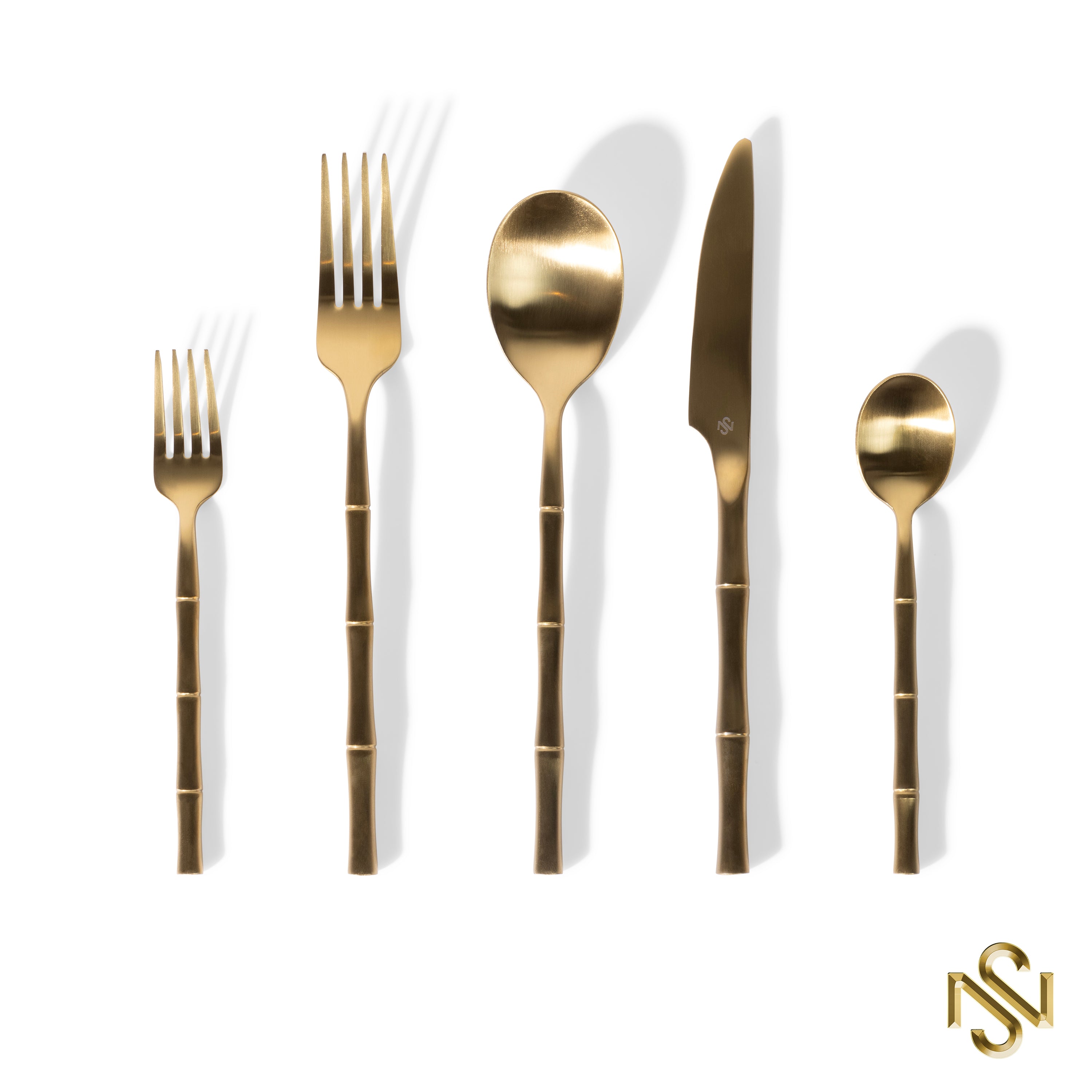 Gold Series Bestekset Bamboo 6 personen (30-delig)