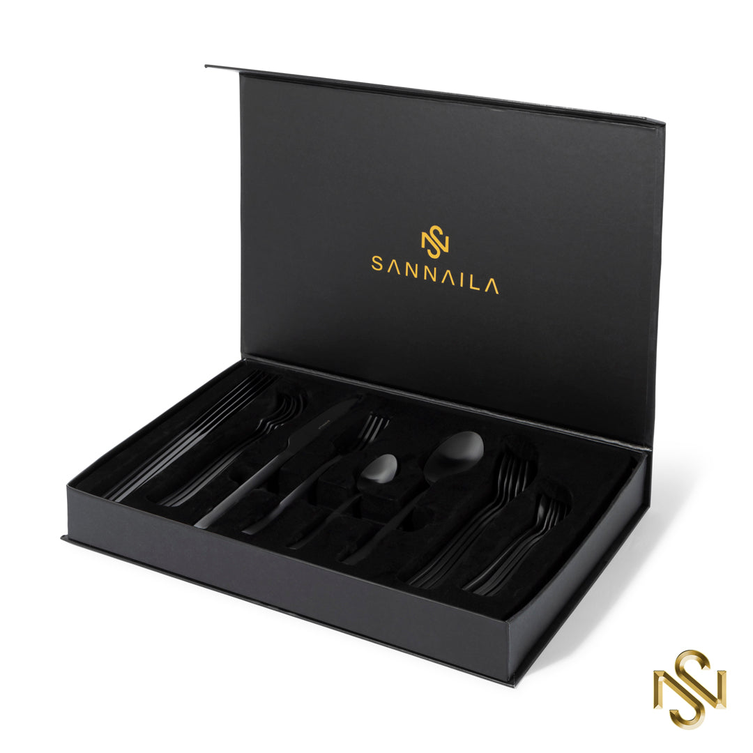 Black Series Bestekset 4 personen (16 delig)